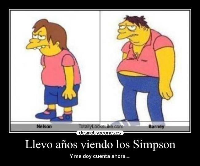 Llevo años viendo los Simpson - 