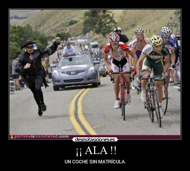 ¡¡ ALA !! - UN COCHE SIN MATRÍCULA.
