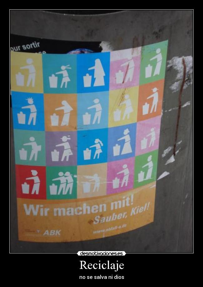 Reciclaje - no se salva ni dios