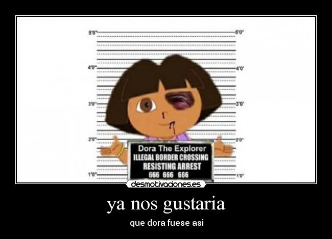 ya nos gustaria - que dora fuese asi