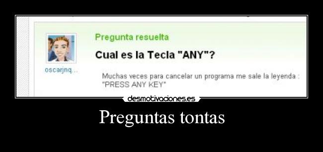 Preguntas tontas -