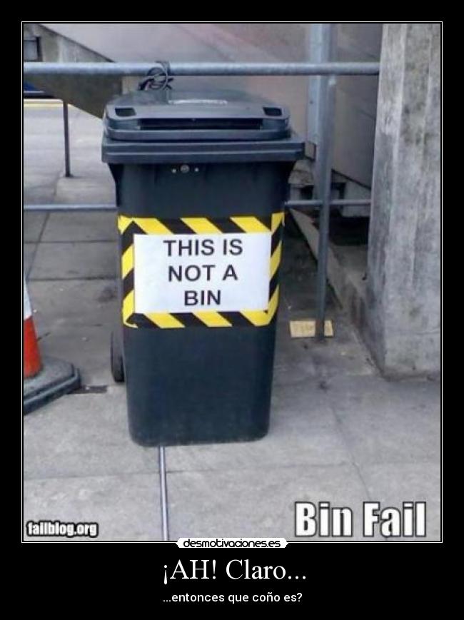 ¡AH! Claro... - ...entonces que coño es?