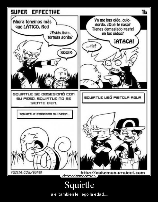 Squirtle - a él también le llegó la edad....