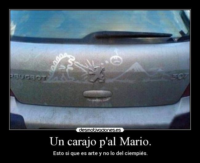 carteles coche arte dibujo desmotivaciones