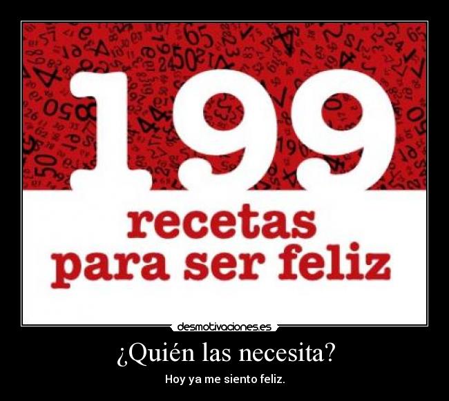 ¿Quién las necesita? - 