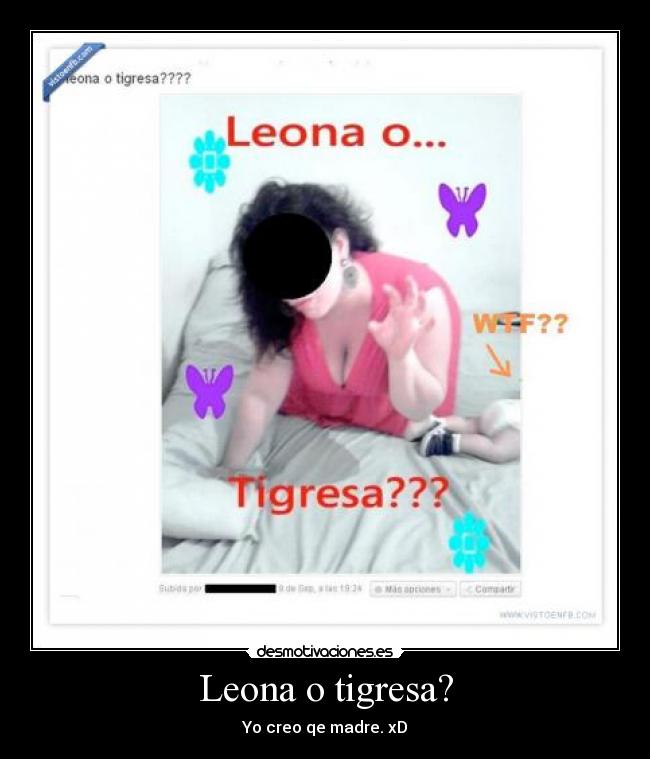 Leona o tigresa? -