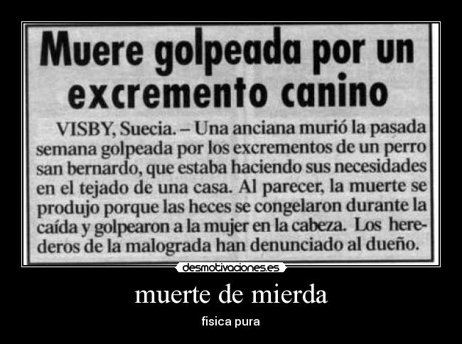 muerte de mierda - 