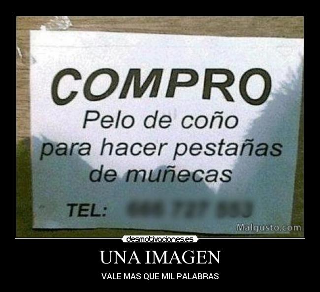 UNA IMAGEN - VALE MAS QUE MIL PALABRAS