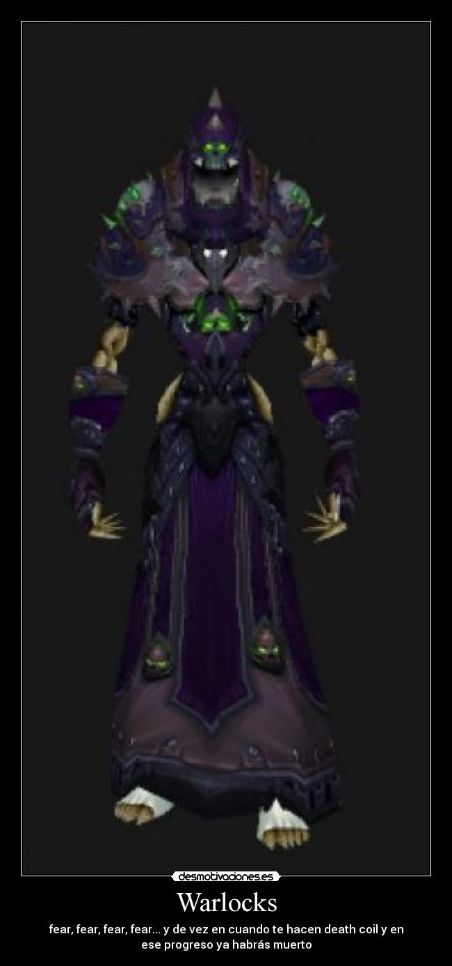 carteles warlocks mankos miedo fear estas muerto desmotivaciones