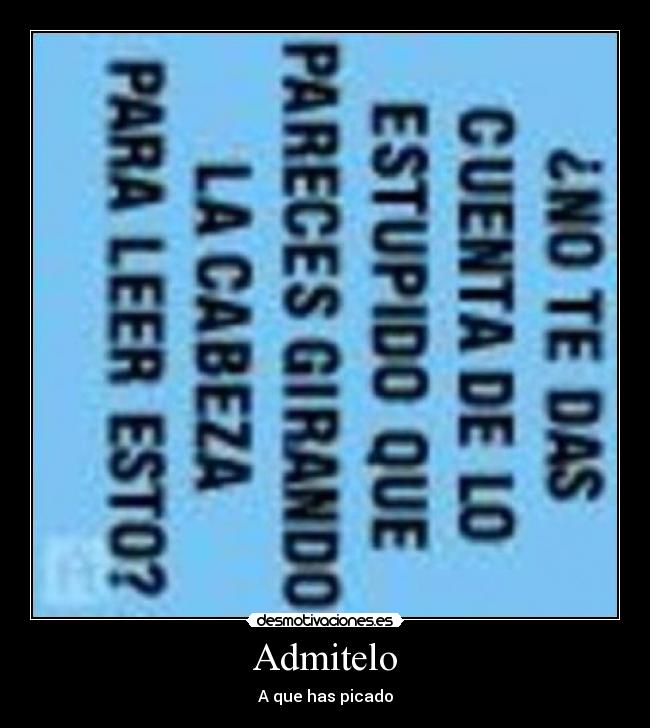 Admitelo - A que has picado