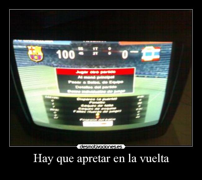 Hay que apretar en la vuelta - 