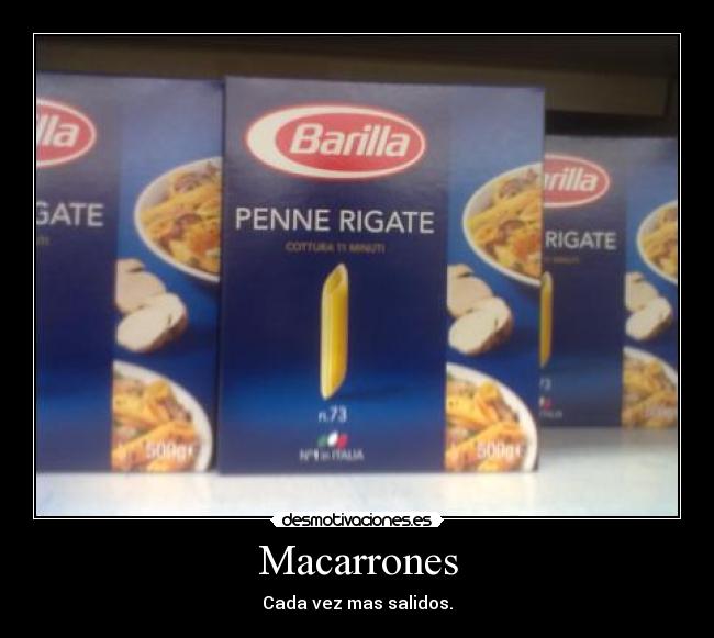 carteles macarrones desmotivaciones