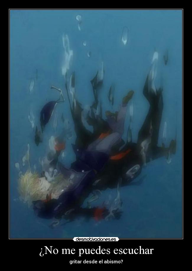 carteles abismo caida gritar desmotivaciones