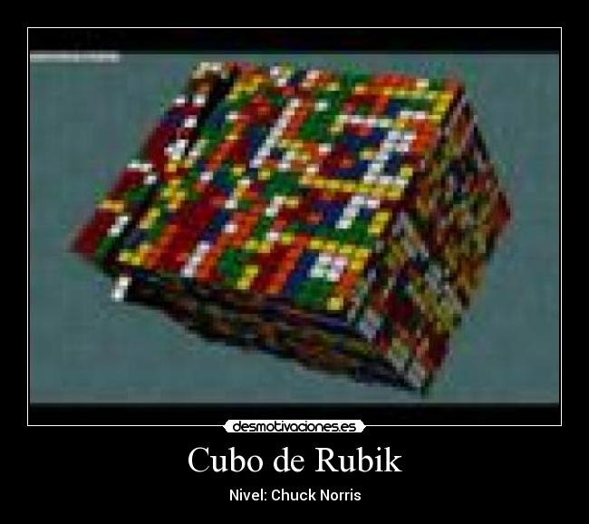 Cubo de Rubik - Nivel: Chuck Norris