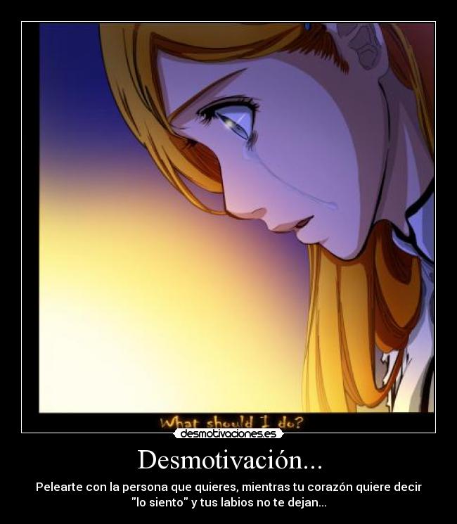carteles desmotivacion pelea anime llorar desmotivaciones