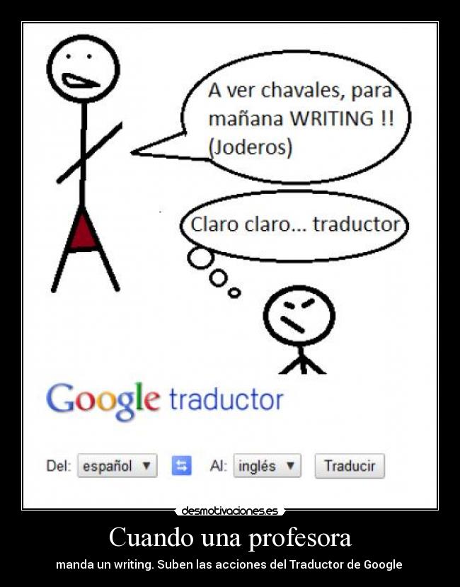 Cuando una profesora - 