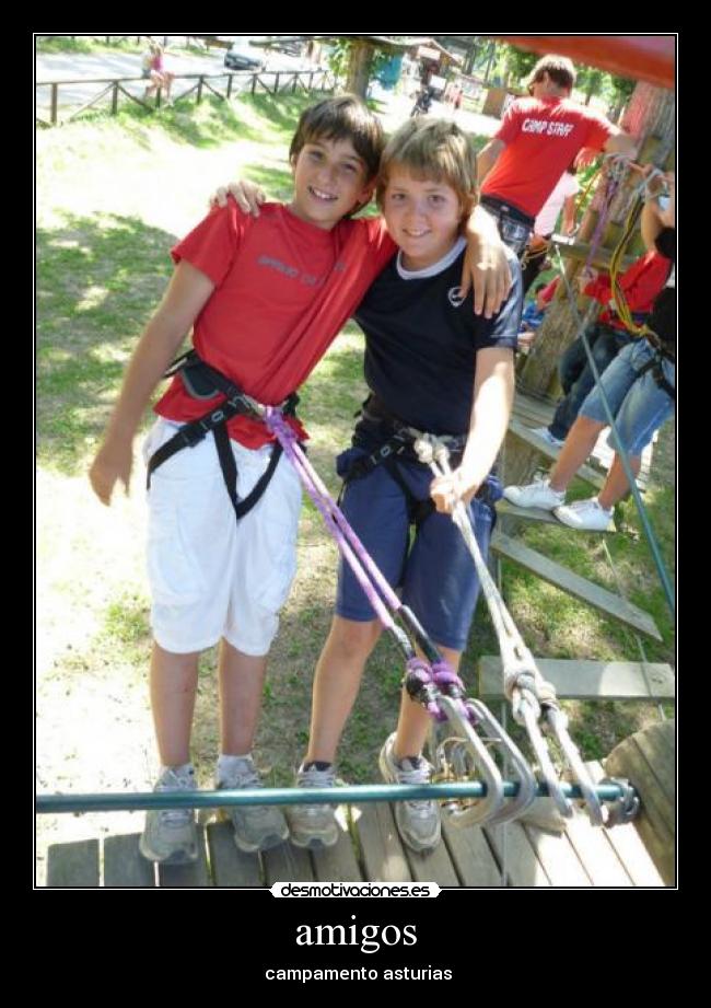 amigos - campamento asturias