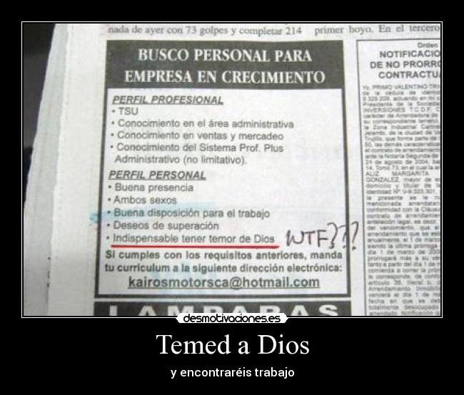 carteles dios dios trabajo miedo desmotivaciones