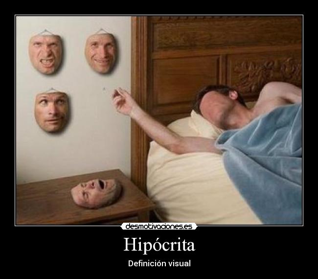 Hipócrita - Definición visual