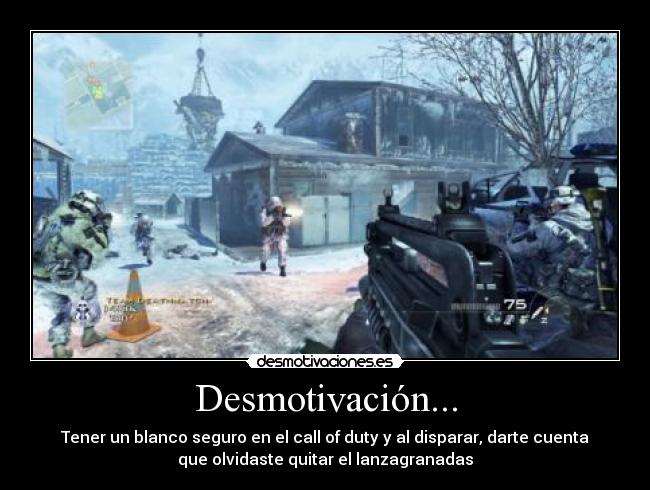 carteles xbox ps3 juego guerra call duty arma granada desmotivaciones