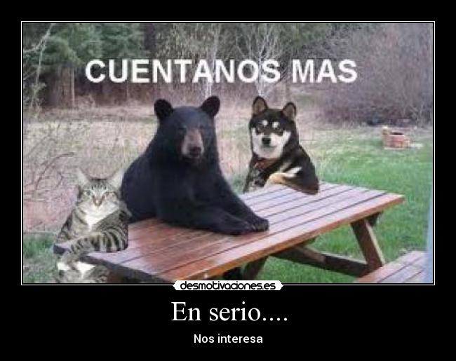 En serio.... - Nos interesa