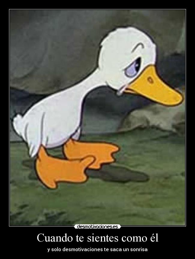 Cuando te sientes como él -