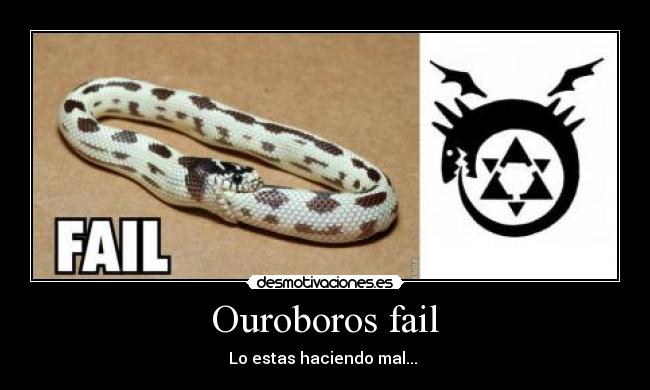 Ouroboros fail - Lo estas haciendo mal...
