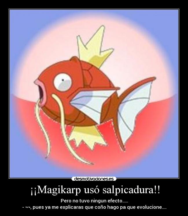 carteles magikarp putada pokemon desmotivaciones