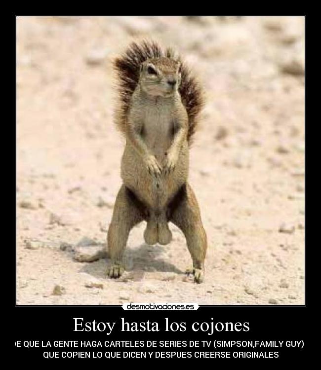 ESTOY HASTA LOS COJONES estoy hasta los cojones: