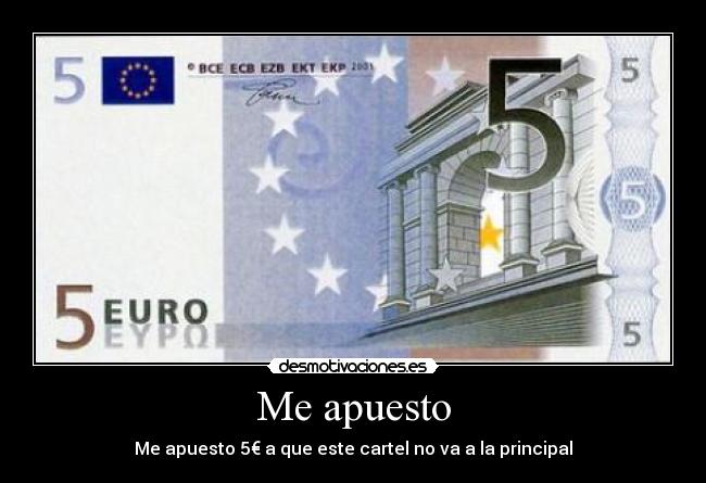 Me apuesto -