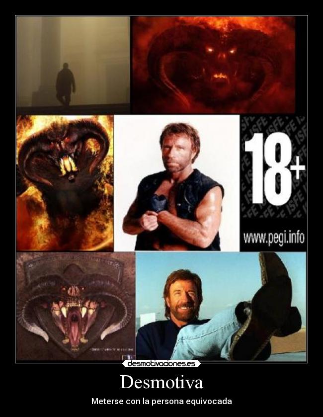 Desmotiva - Meterse con la persona equivocada