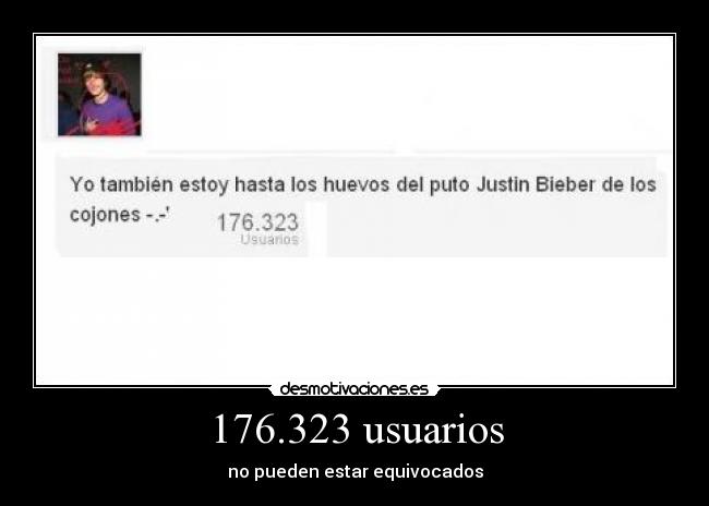 176.323 usuarios - no pueden estar equivocados