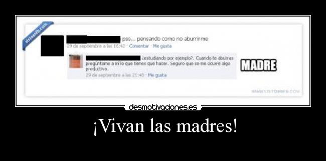 ¡Vivan las madres! -