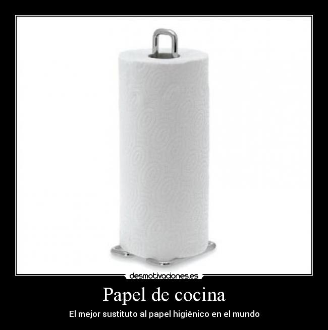 Papel de cocina - El mejor sustituto al papel higiénico en el mundo