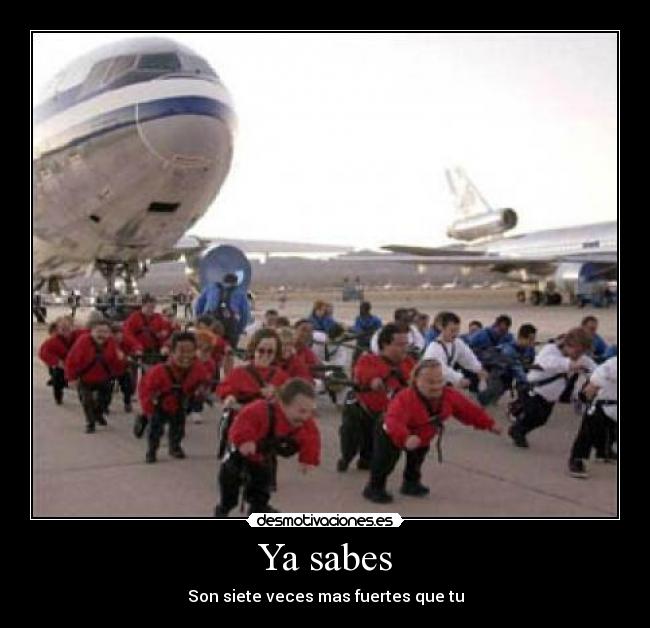 Ya sabes - Son siete veces mas fuertes que tu