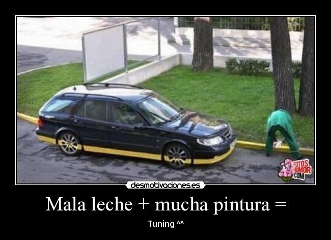 Mala leche + mucha pintura = -