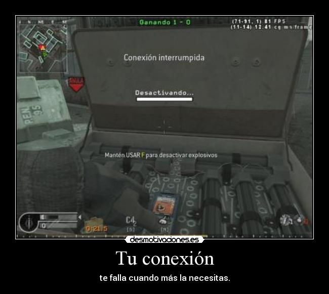 carteles cod4 cod fps bomba internet conexion adsl lan desmotivaciones