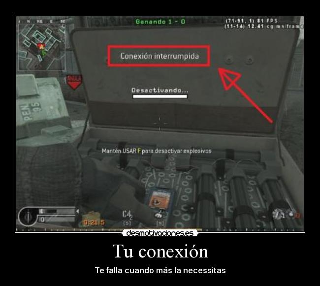 carteles cod4 cod fps bomba internet conexion adsl lan desmotivaciones