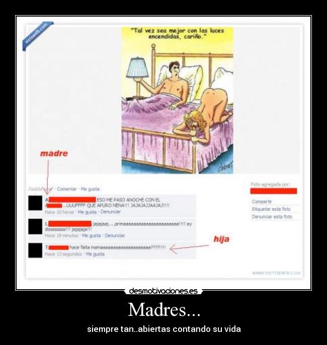 Madres... - siempre tan..abiertas contando su vida