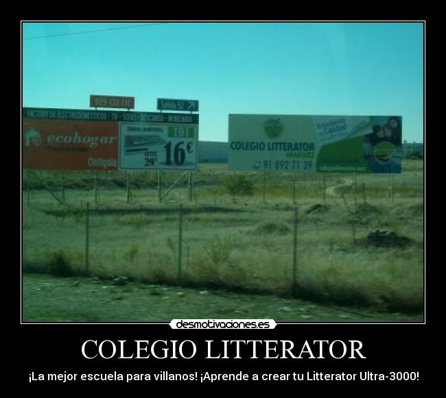 carteles ator villano chiste malo escuela desmotivaciones