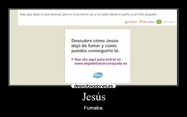 carteles jesus fumar tabaco dios desmotivaciones