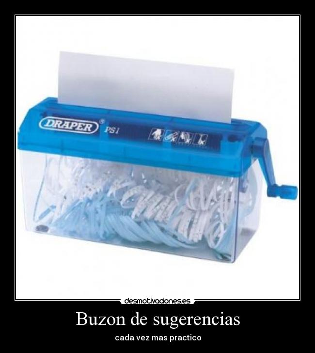 Buzon de sugerencias - cada vez mas practico