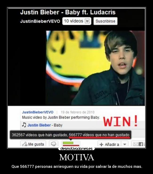 MOTIVA - Que 566777 personas arriesguen su vida por salvar la de muchos mas.