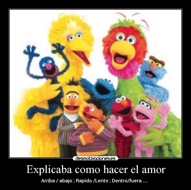 carteles amor barrio sesamo que bajo han caido desmotivaciones