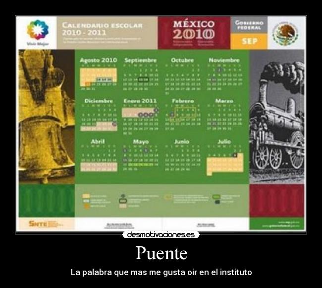 Puente - La palabra que mas me gusta oir en el instituto