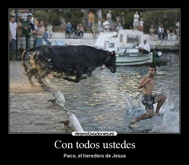 carteles paco jesus andar agua desmotivaciones