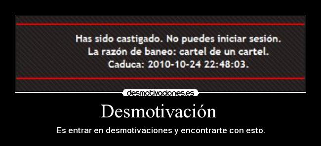 Desmotivación -