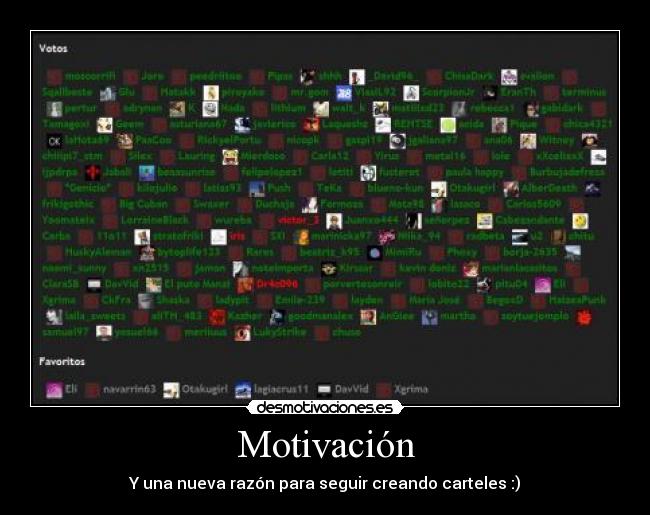 Motivación - Y una nueva razón para seguir creando carteles :)