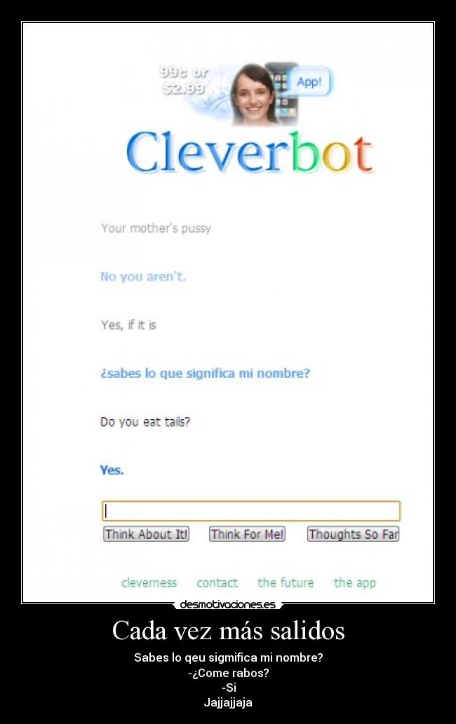 carteles cleverbot desmotivaciones