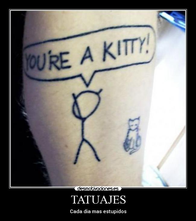 carteles tatuajes tatuajes desmotivaciones